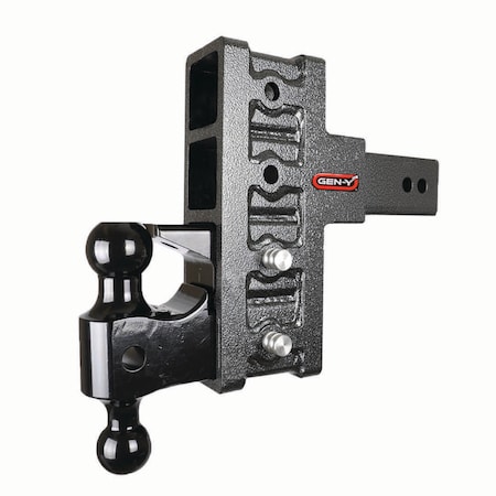 Gen-Y Hitch MEGA-DUTY 3 Shank 6 Offset Drop 3.5K TW 32K Hitch & GH-0161 Dual-Ball & GH-0162 Pintle Lock GH-2024